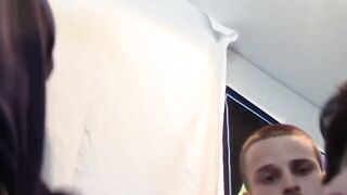 Attractive stud sucks cock and balls till rock hard