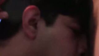 Attractive stud sucks cock and balls till rock hard