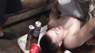 Close up barebacking with a cock hungry twink