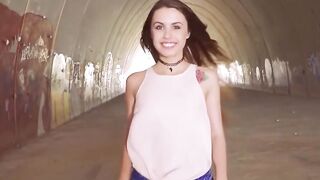 thin cunt with mouth Elle Rose barely takes big dick inside her tiny snatch