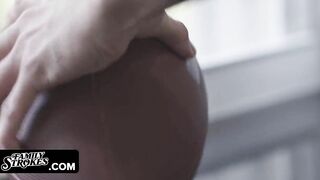 Amazing Red Head Stepsister Lets Her Long Step Brother Pounds Her Like A Ritual To Help His Team Win