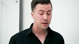 He finds his wife’s lover into his bed and demands a screwed