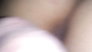 my cheating bushy creamy cunt penetrated inside close-up