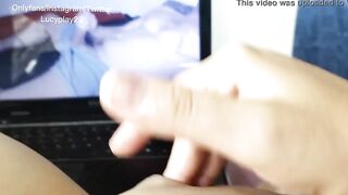 I filmed the reaction of a tape that a follower sent me, I got freaky and masturbate until I finish