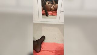 Skank-Cougar using sex toy