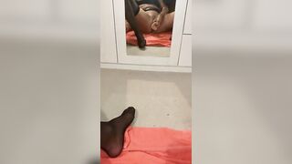 Skank-Cougar using sex toy