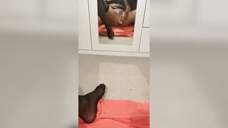 Skank-Cougar using sex toy