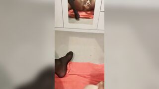 Skank-Cougar using sex toy