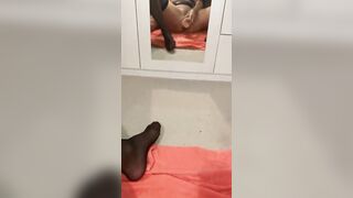 Skank-Cougar using sex toy