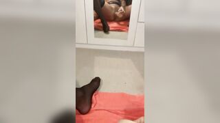 Skank-Cougar using sex toy