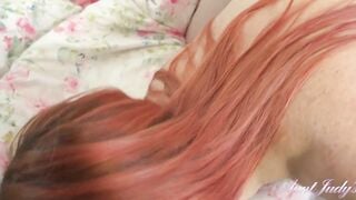 AuntJudys - Big Tit 43yo red haired "Auntie Velvet" blows your penis (Virtual pov)