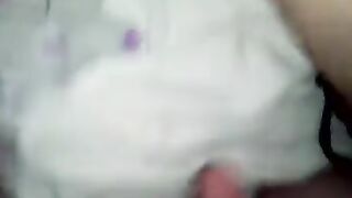 Cougar underwear swallowing my Long cock