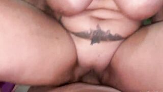 Naturally big titted blonde ex-wife takes it into every hole