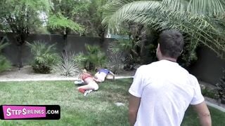 Stepfather Teaches His Teens Stepdaughters How To Handle Nuts