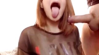 Deep Throats long penis nailed