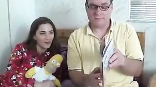 Dad not daughter banged! after bedtime story wf