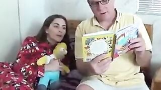 Dad not daughter banged! after bedtime story wf