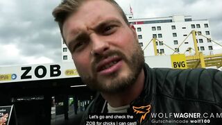 TRAIN STATION FELLATIO! I meeting this Goth mom and I POUNDED HER FAKE BOOBS: SIDNEY DARK! WolfWagner.Com