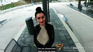 TRAIN STATION FELLATIO! I meeting this Goth mom and I POUNDED HER FAKE BOOBS: SIDNEY DARK! WolfWagner.Com