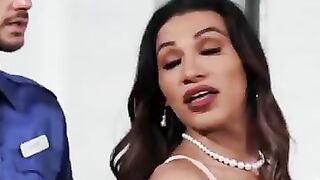 Security check cunt with mouth butplug