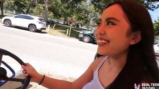 Real 18 - Chesty oriental Luna Mills Does Her First Porn Casting