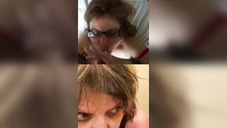 Absolutely love the way these two wives suck dick
