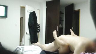 baby Hispanic gets plowed on concealed camera