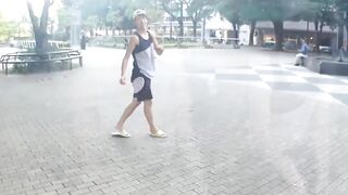 BoyzJapan.com - Badminton playing Asian twink bounces on cock after blowjob