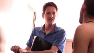 SwingYourBalls.com - Young man gets vigorous blowjob from gay deviant