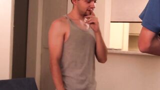SwingYourBalls.com - Young man gets vigorous blowjob from gay deviant