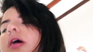 thicc dark hair Xiomara Soto ride dick like a professional