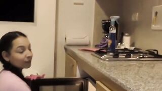 Matilde Ramos deepthroats and ride dick after cleaning