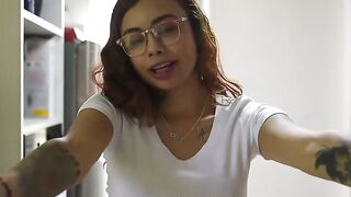long hooters nerdy hispanic Michel Chica gets her goddess snatch banged