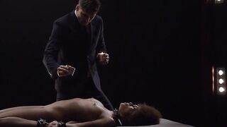 black Cutie Luna Corazon gets bound up for passionate sex with long penis BF