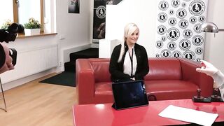 VIP SEX VAULT - Blonde Camgirl Lucy Shine Has Her Booty Drilled At Casting By Fat Dick Geek