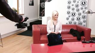 VIP SEX VAULT - Blonde Camgirl Lucy Shine Has Her Booty Drilled At Casting By Fat Dick Geek