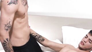 SayUncleNetwork.com - Young Latino's raw anal experience with double cock sucking