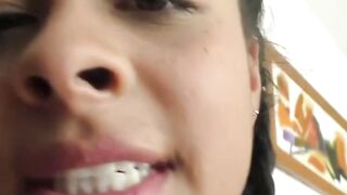 red haired patroness Sofia Zarate rewards her maid Maria Antonia Alzate after work with sex