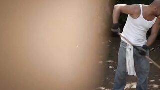 Bombshell czech Women Lauren Crist sensually drilled by the new gardener
