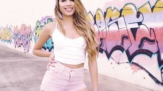 slim chick Baby Nicols decides to take a long dick inside outside