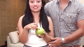 slutty hispanic Milena Alvarez lets emo dude pound her juicy amateur cunt