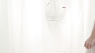 GirlMormons.com - Innocent Mormon teen's blowjob behind the curtains with hung dude