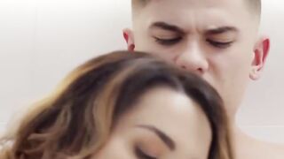 Big Titted Chloe Lamour plowed inside both her holes