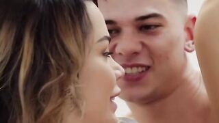Big Titted Chloe Lamour plowed inside both her holes