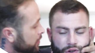 Diego Reyes deepthroats suit hunk before hardcore pounding