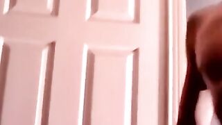 Nasty looking amateur guy plays around with hard cock