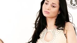Hottie slutty models Aurelly Rebel  Eveline Dellai got dicked down at audition