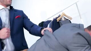 PlayingMen.com - Classy hunk gives a sloppy blowjob and has his ass drilled with inte