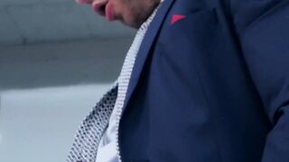 PlayingMen.com - Classy hunk gives a sloppy blowjob and has his ass drilled with inte