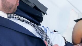 PlayingMen.com - Classy hunk gives a sloppy blowjob and has his ass drilled with inte